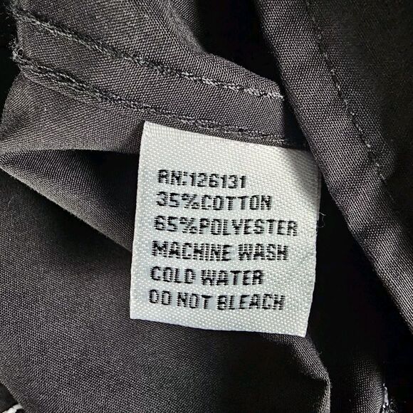 Ace of‎ Diamond Black Western LS Shirt Red Embroidery Button Up Mens Size S - Picture 4 of 9